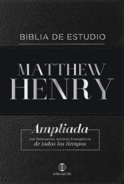 BIBLIA DE ESTUDIO MATTHEW HENRY (Bonded leather/ sin índice)
