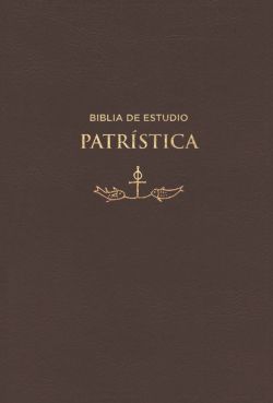 biblia de estudio patristica leathersoft marrón