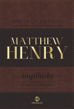 BIBLIA DE ESTUDIO MATTHEW HENRY  (Leathersoft Clásica/ sin índice)